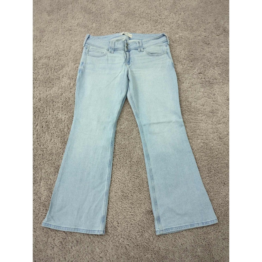 Hollister Jeans Womens 14R Light Wash Denim Low Rise Boot Stretch 90s Retro Y2k